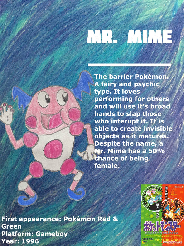 Mr. Mime (character bio) by Sirplayalot64 on DeviantArt