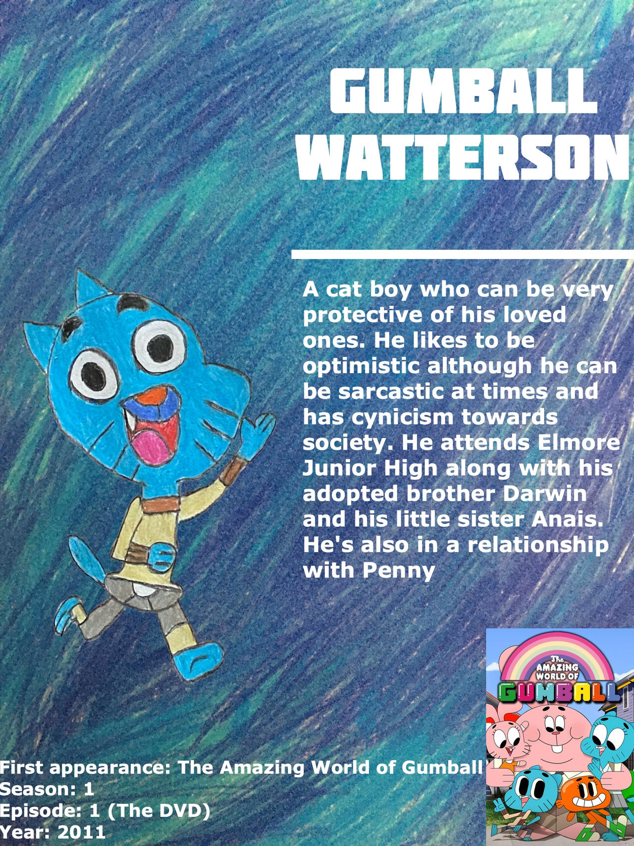 Bio Deviantart Gumball Watterson (character bio) by Sirplayalot64 on DeviantArt