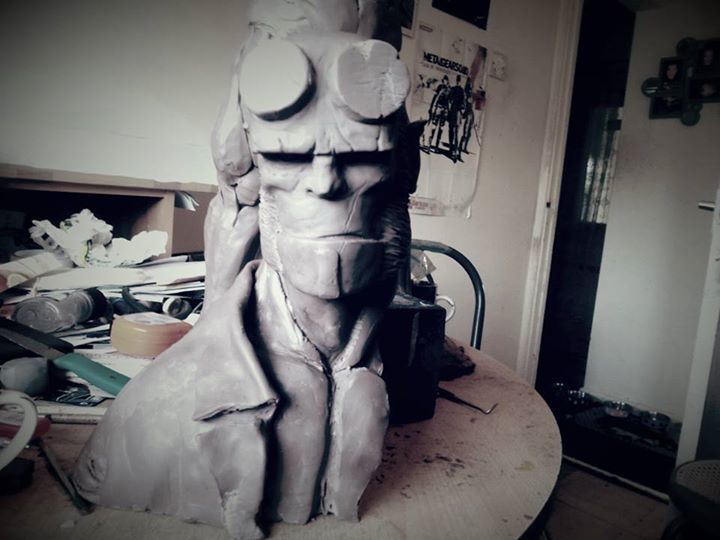 1/2 scale Hellboy Bust