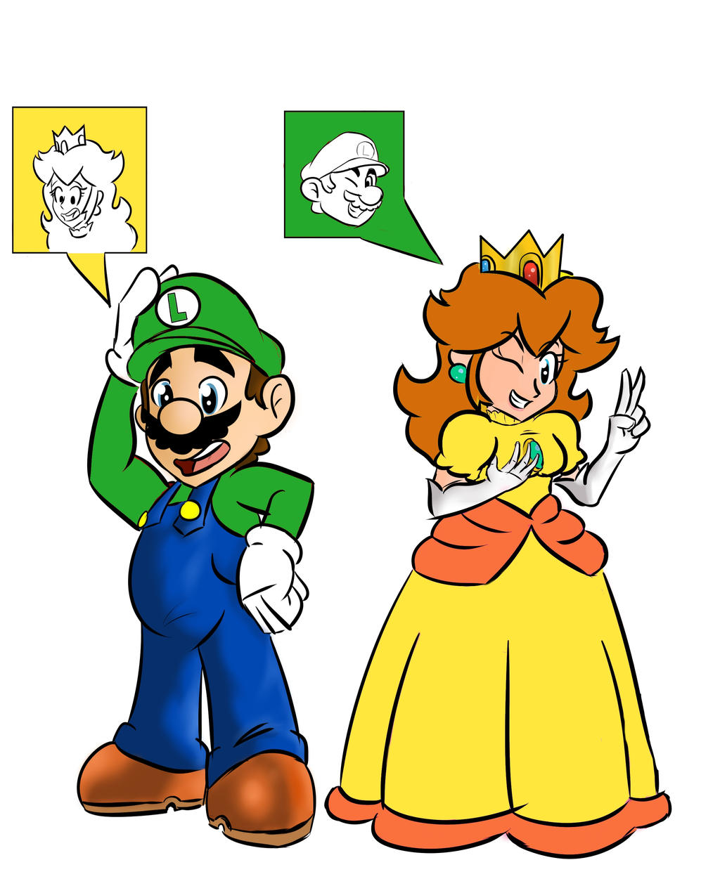 Luigi And Daisy Body Swap