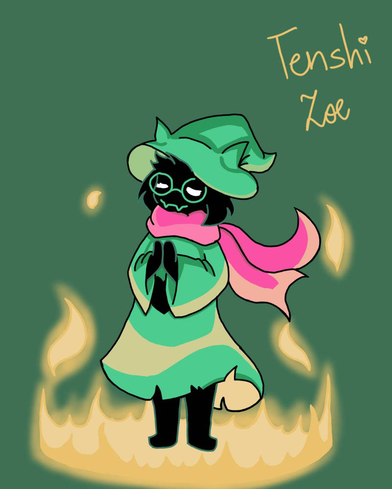 Ralsei (again but with shadows) by TenshiZoe on DeviantArt