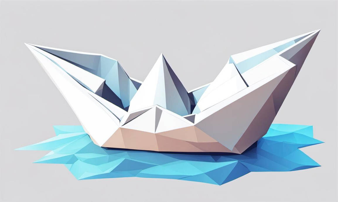 A paper boat floats in the bathtub