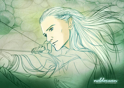 Legolas aiming - The desolation of Smaug