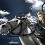 Legolas riding to battle