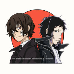 Commission - Dazai and Akutagawa