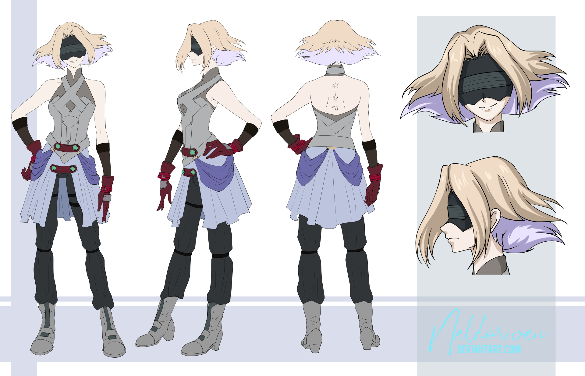 Commission - Original Character Sheet by Neldorwen on DeviantArt