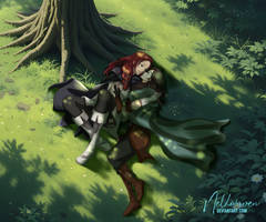 Commission - Hera and OC