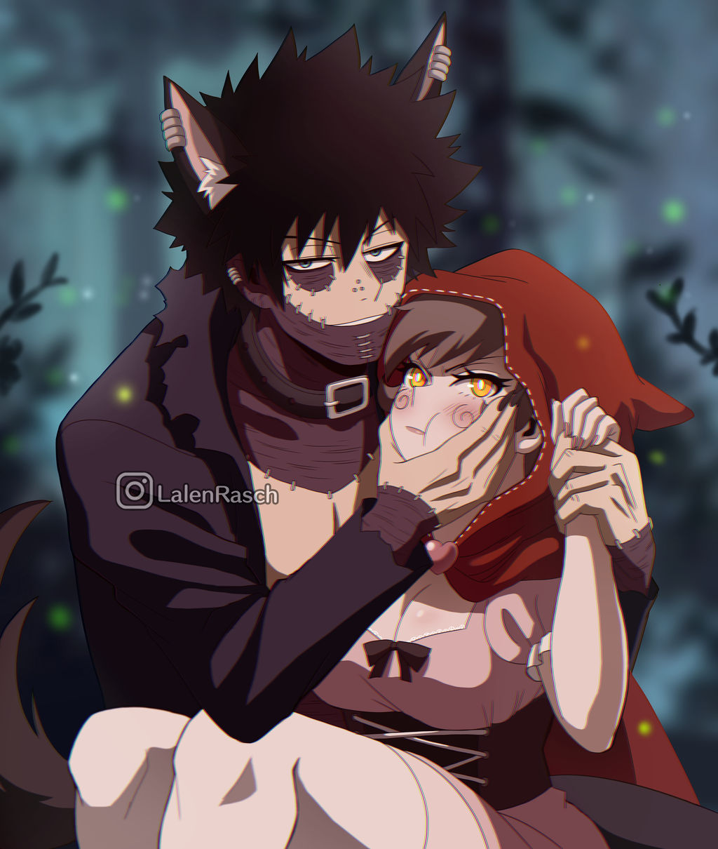 halloween special (DabixOc). Dabi x Rias by LalenRasch on DeviantArt