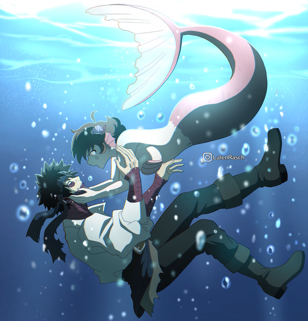 Dabi x Oc (Dabi x Rias) AU Mermaids and pirates by LalenRasch on DeviantArt