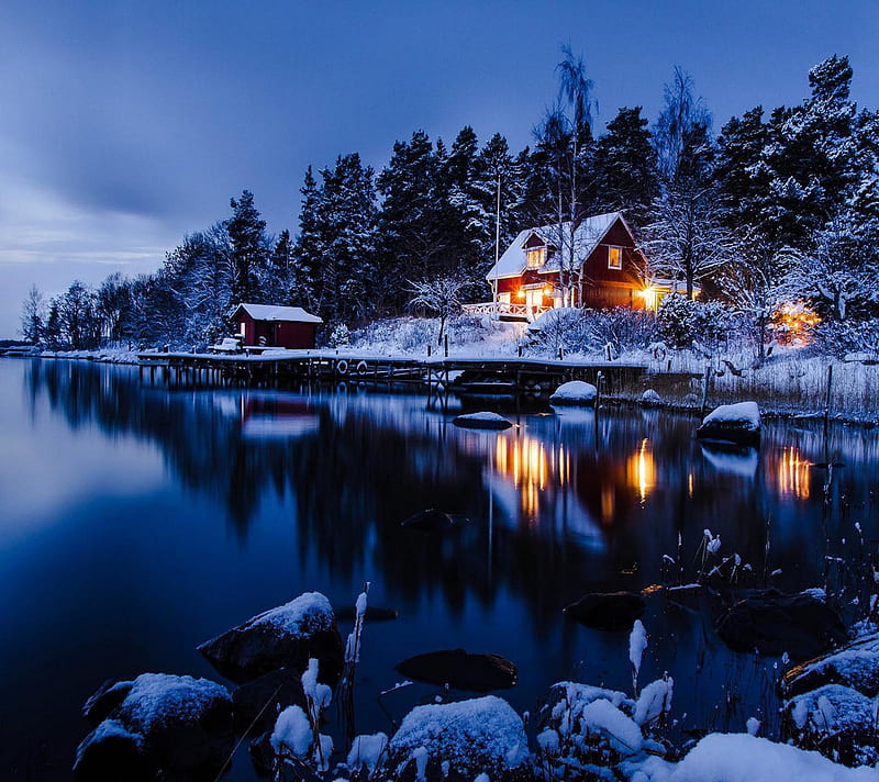 HD-wallpaper-winter-forest-frozen-home-night-river