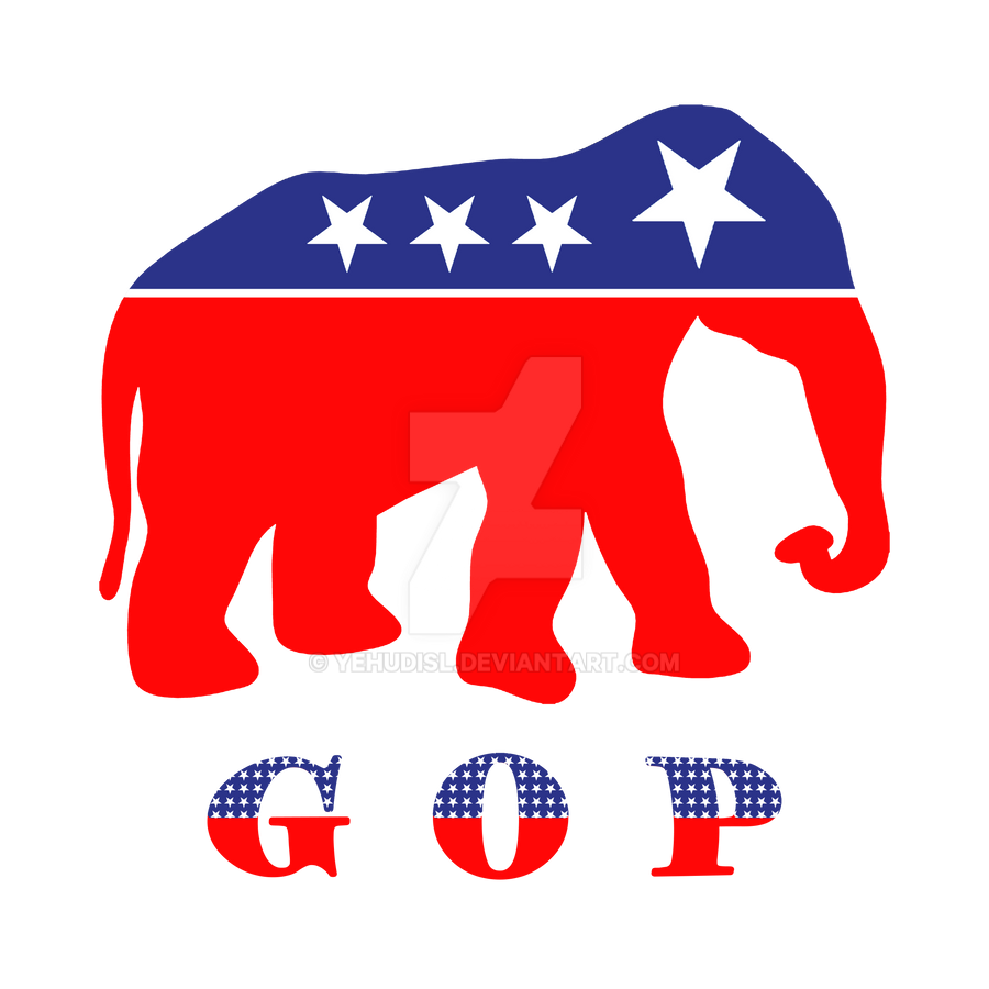 Stylized GOP Elephant - Right