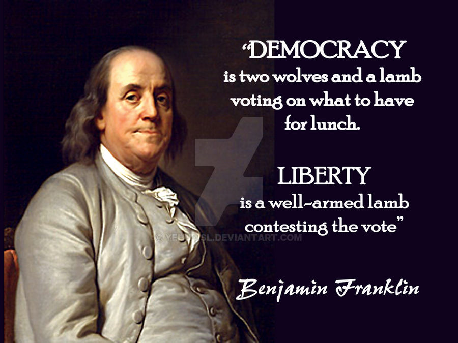 Franklin Democracy vs Liberty