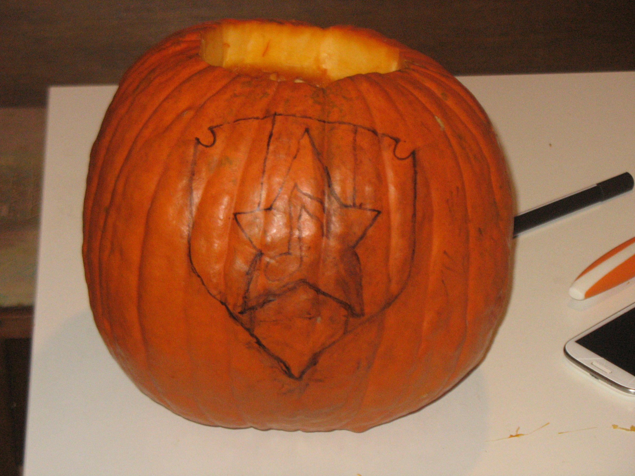 Sweetie Belle's Cutie Mark pumpkin! (WIP)