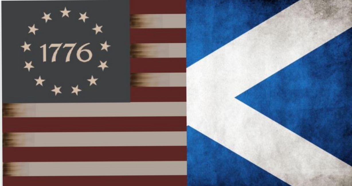 American Revolution Flag With A Scottish Flag By Rudolphfan1998 On american-revolution-flag-with-a-scottish-flag-by-rudolphfan1998-on