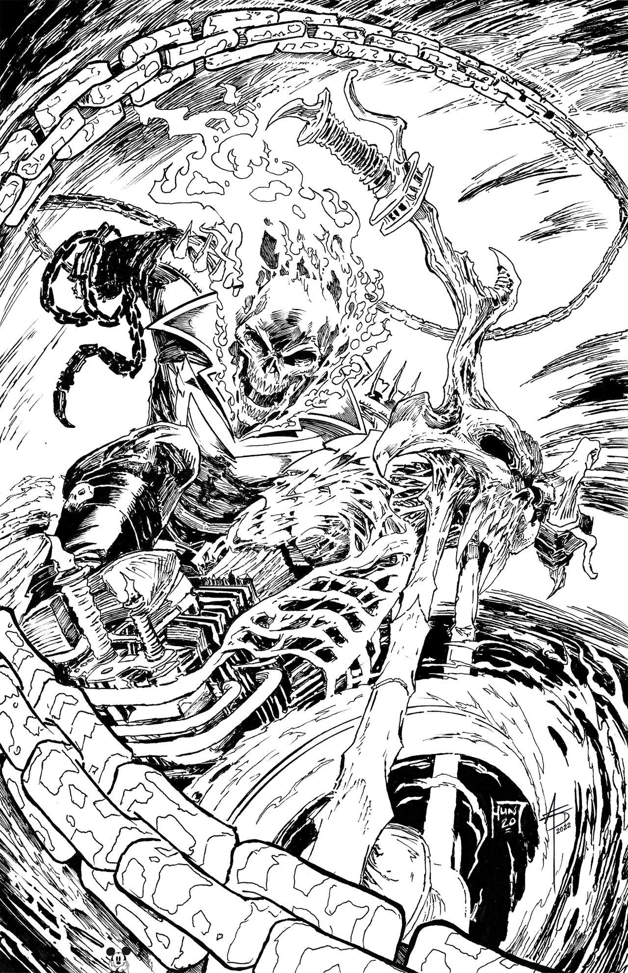 GHOST RIDER Inked by WascawwyWabbit on DeviantArt