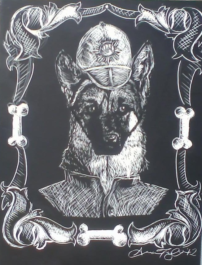 Victorian Style Police Dog