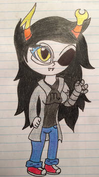 Line Paper Beauties: Vriska Serket 