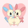 Minun and Plusle