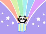Panda in a box by LilBumbleBear