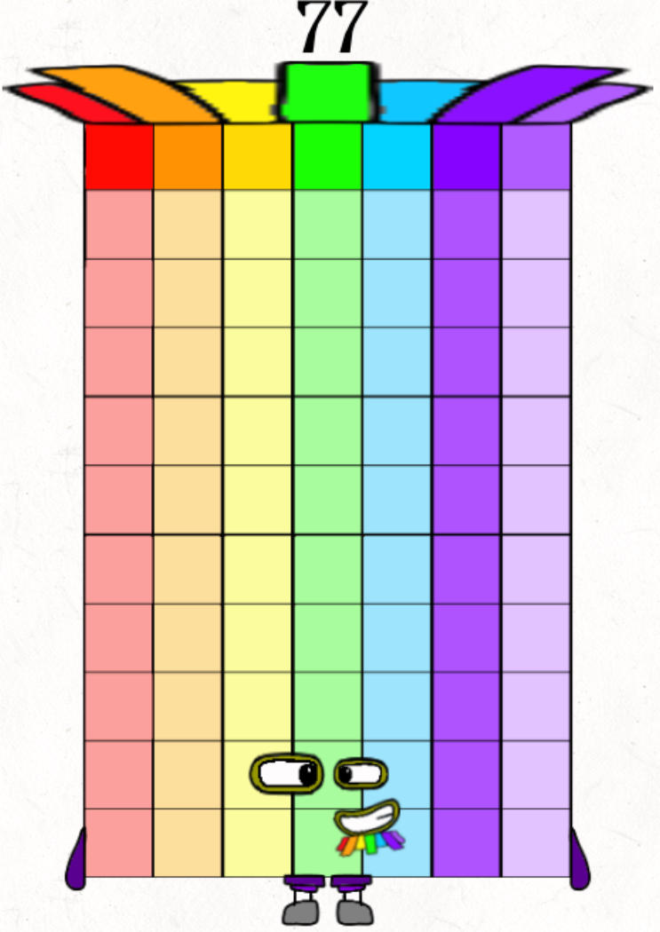 Numberblocks 77 by Jaydenpbrossard on DeviantArt