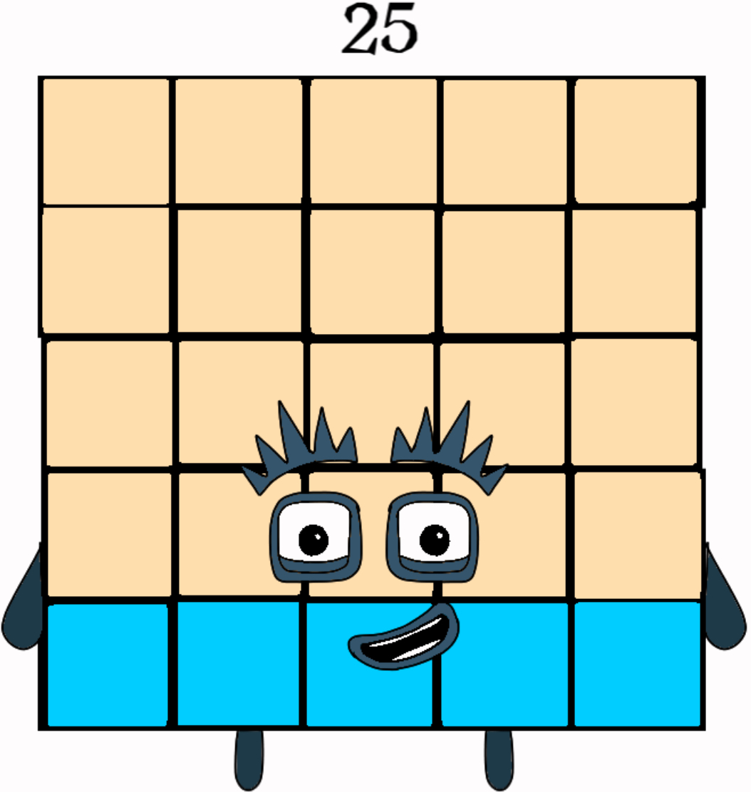 Numberblocks 25 by Jaydenpbrossard on DeviantArt