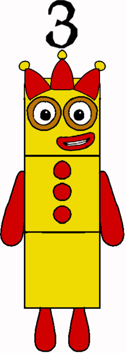 Number 3 Mod Numberblocks 3 by Jaydenpbrossard on DeviantArt
