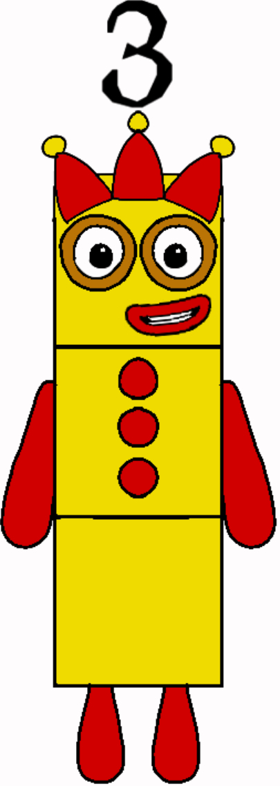 Numberblocks 3 by Jaydenpbrossard on DeviantArt