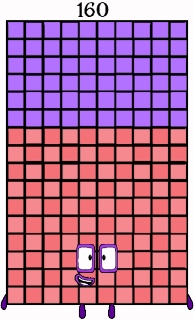 Number Blocks Math 160 Numberblocks 160 by Jaydenpbrossard on DeviantArt