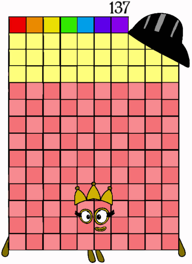 Numbers 137 Numberblocks 137 by Jaydenpbrossard on DeviantArt