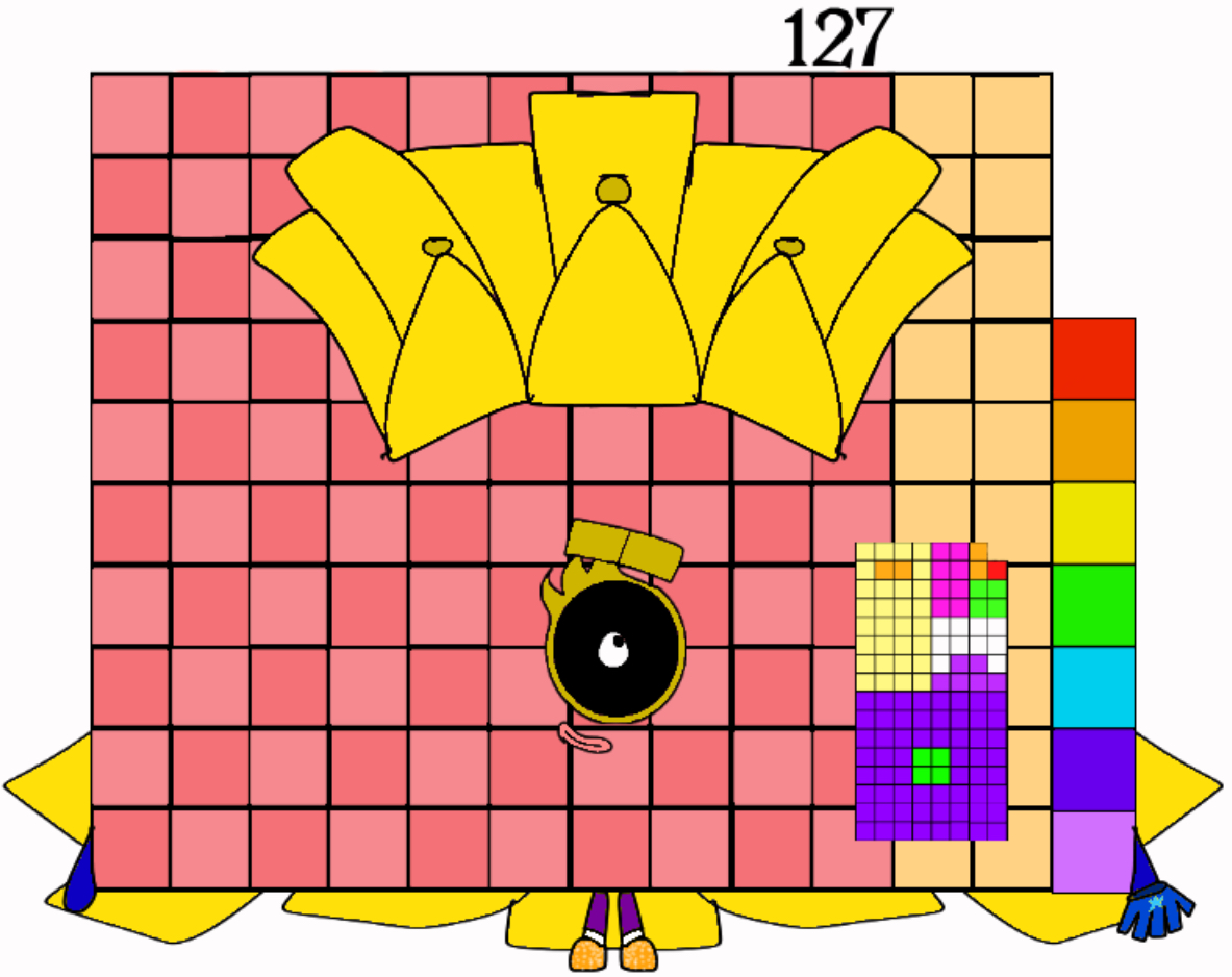Numberblocks 127 by Jaydenpbrossard on DeviantArt