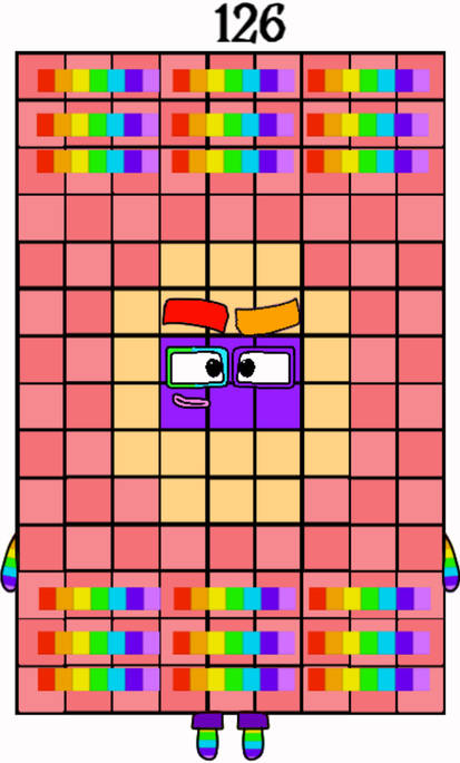 Num Block 125 Numberblocks 125-148 by Jaydenpbrossard on DeviantArt