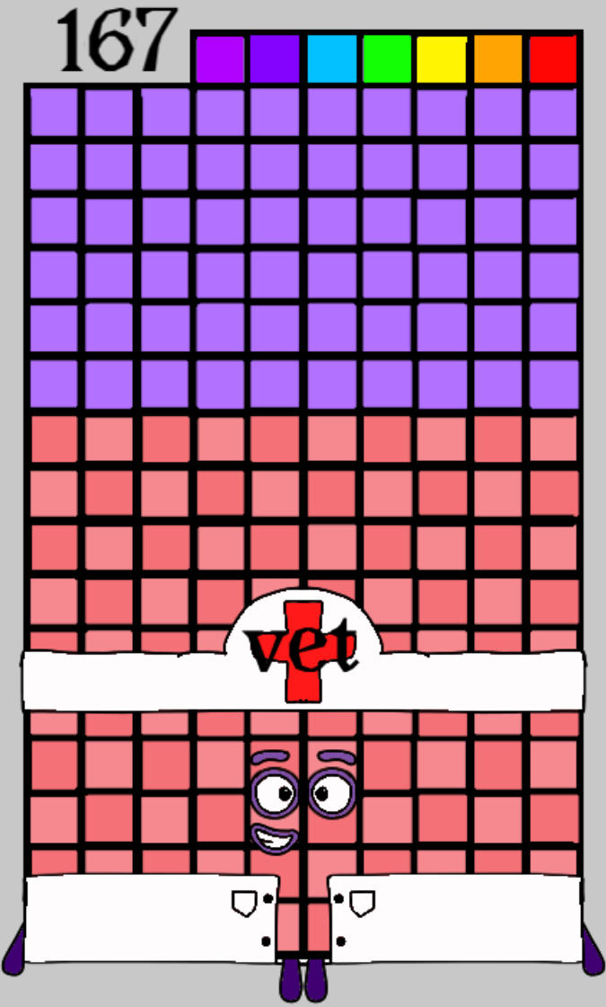 167 Numberblocks 167 by Jaydenpbrossard on DeviantArt