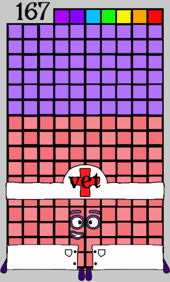 167 Numberaday Numberblocks 167 by Jaydenpbrossard on DeviantArt