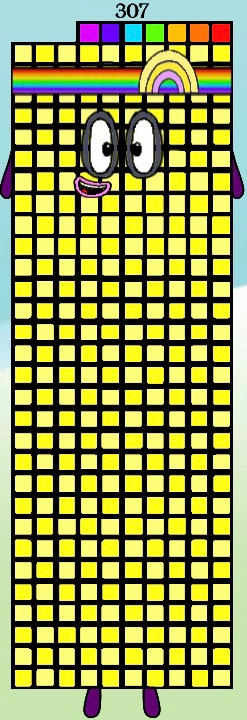 Numbers 307 Numberblocks 307 by Jaydenpbrossard on DeviantArt