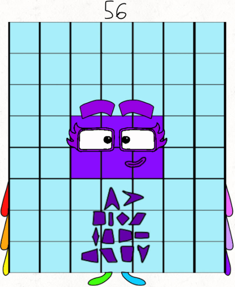 Number Blocks 56 Color Numberblocks 56 by Jaydenpbrossard on DeviantArt