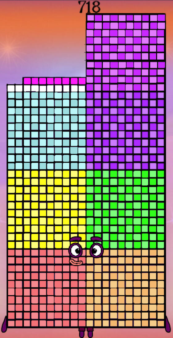 Numberaday 718 numberblocks 718 by Jaydenpbrossard on DeviantArt