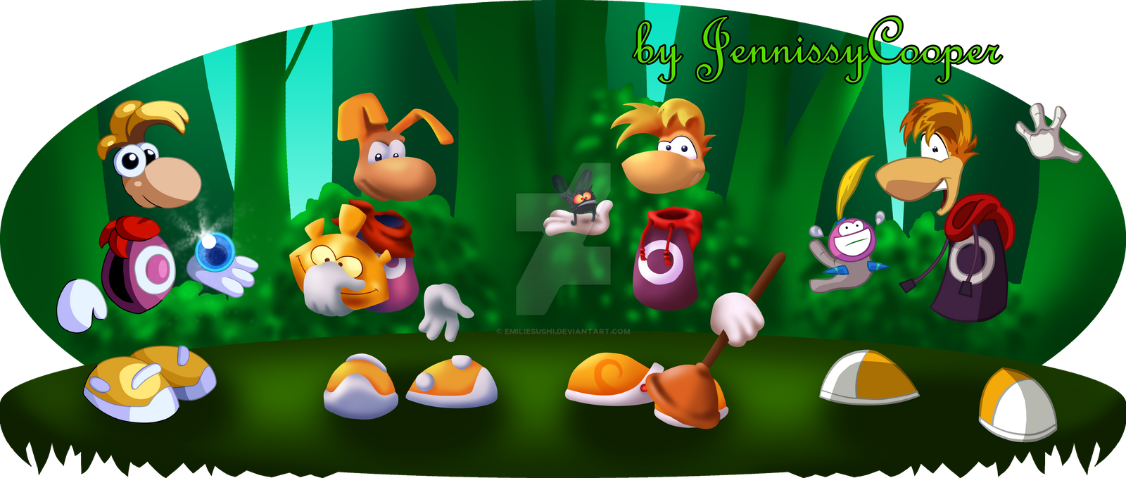 The Evolution of Rayman by EmilieSushi on DeviantArt