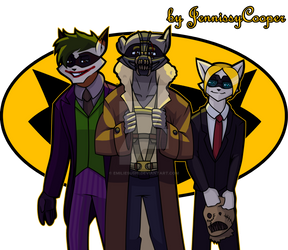 BatCoon villains by EmilieSushi