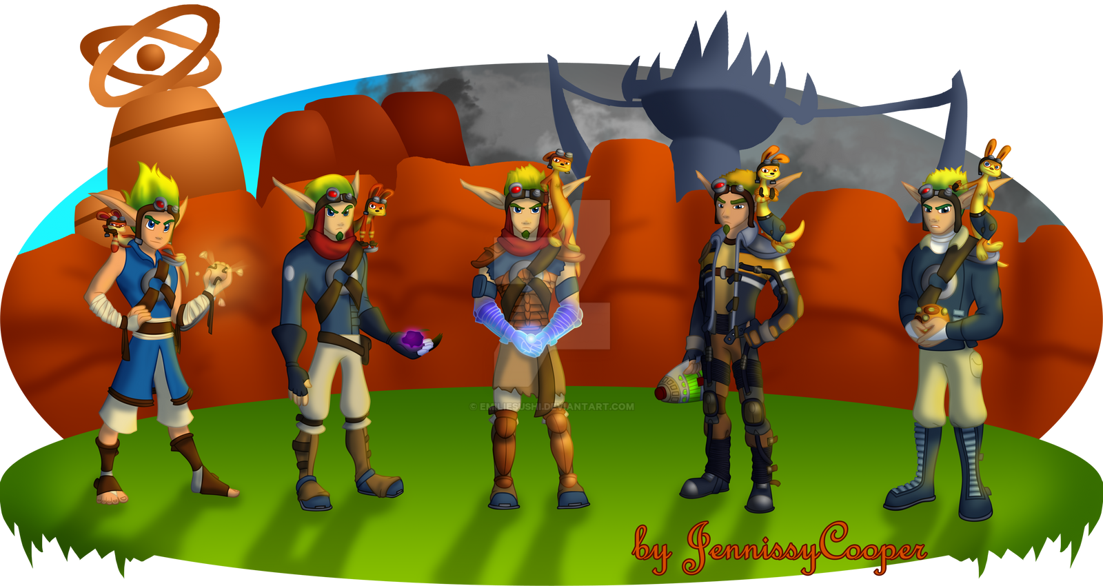 The Evolution of Jak and Daxter by EmilieSushi on DeviantArt