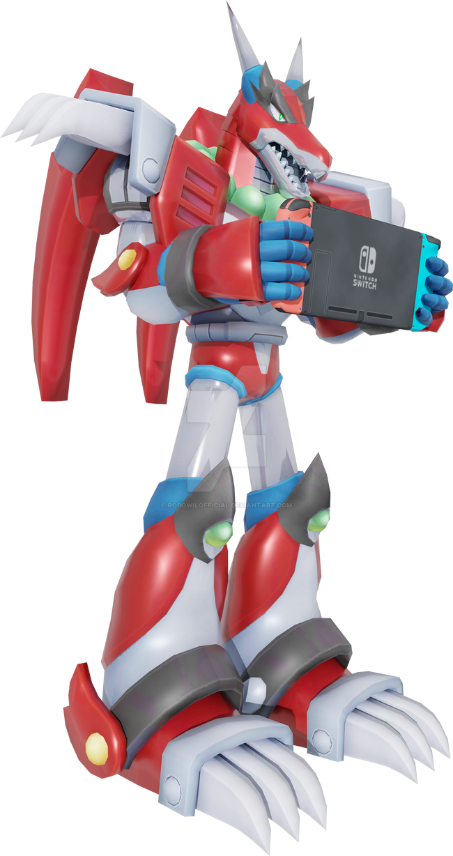 Magma Dragoon render by RobowilOFFICIAL on DeviantArt