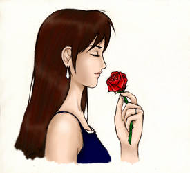 Tifa and a Rose