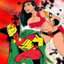 Mister miracle +big barda throwdown