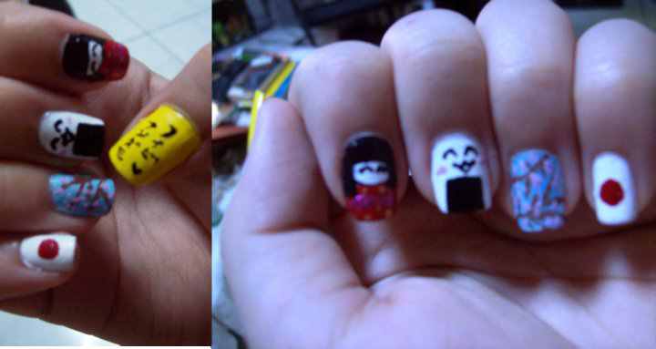 Japanese Themed Nail Art By Phoebeandamo On Deviantart Japanese Themed Nail Art By Phoebeandamo On Deviantart