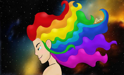 Rainbowhair by PrinceFleabitten