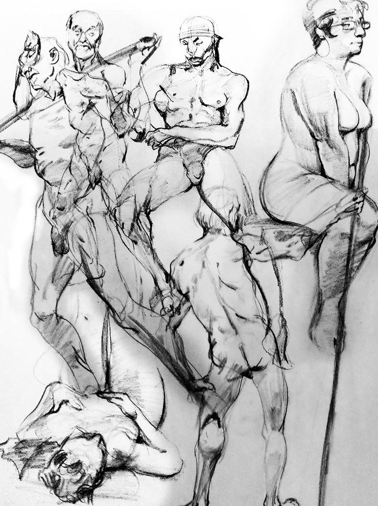 Gesture Drawings Summer-Fall '12 by bossquibble