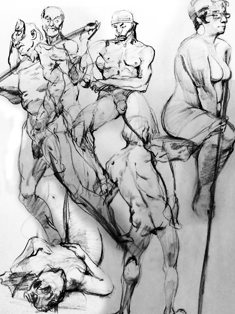 Gesture Drawings Summer-Fall '12 by bossquibble