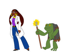 Cryptid series Dr. Carter and the frogman Colored
