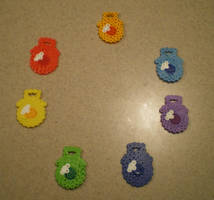 Perler Bead Arcobaleno Pacifiers