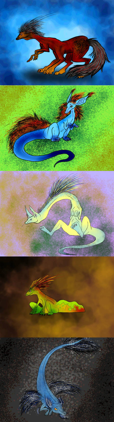 Adoptables 5 Points Each (2) by LivingAliveCreator