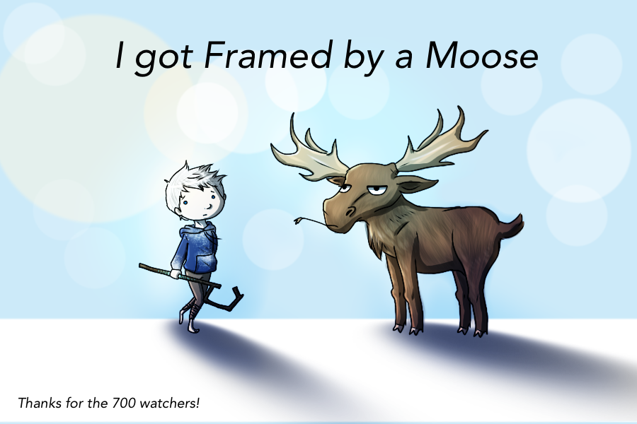 Framed by a Moose